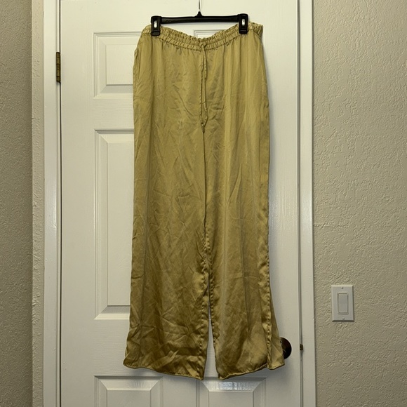 Vintage Patrick Tricot 100% Silk Gold Pants - Picture 2 of 3